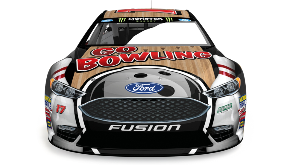 Roush Fenway, Stenhouse Jr. “GO BOWLING” at Kansas Speedway