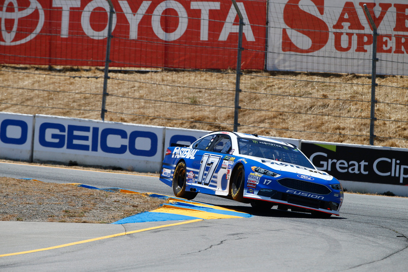 Early End to Stenhouse’s Day in Sonoma
