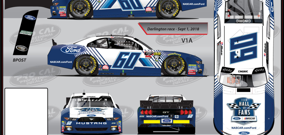 Cindric Stays True to Ford Roots with Darlington Throwback Scheme