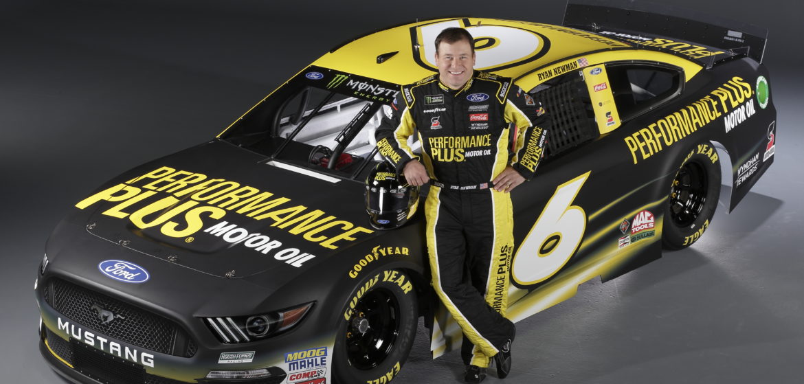 Newman to Sport Performance Plus Motor Oil Black and Yellow in 2019