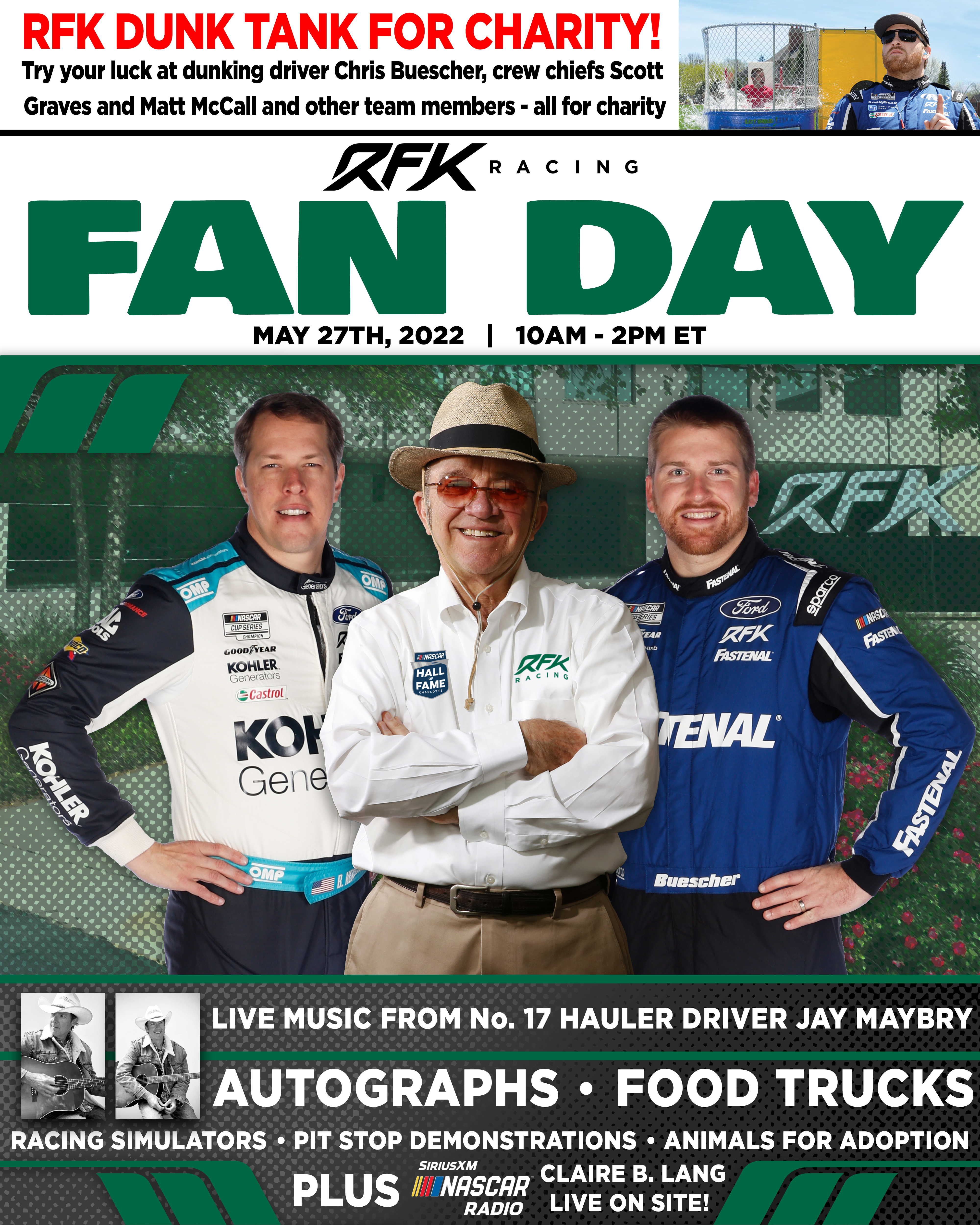 RFK Racing Fan Day Set for Friday, May 27