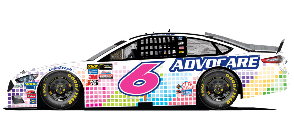 Roush Fenway Racing ‘Driven for a Cause’, Carrying Pink Numbers in Kansas