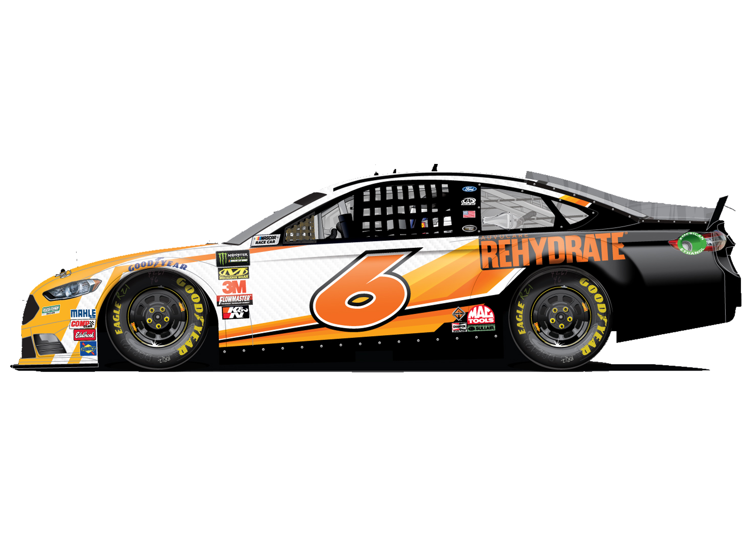 Roush Fenway Racing Unveils New AdvoCare Rehydrate® Scheme for Bayne