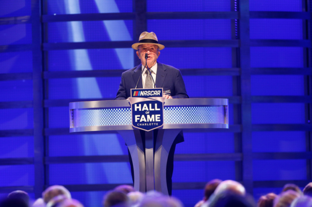 Jack Roush gives a heartfelt speech.