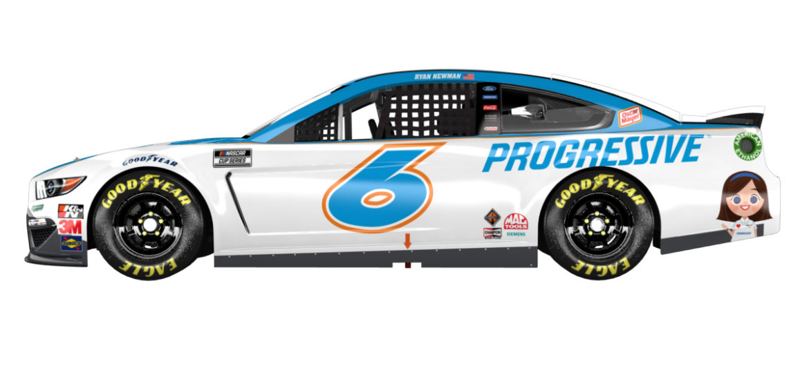 Progressive Insurance to Sponsor Ryan Newman and Roush Fenway’s No. 6 Ford at Atlanta