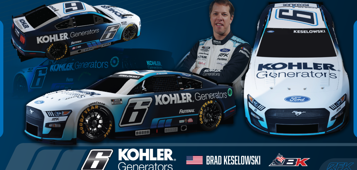 RFK, Kohler Generators Announce Partnership Renewal as Anchor for No. 6 Team