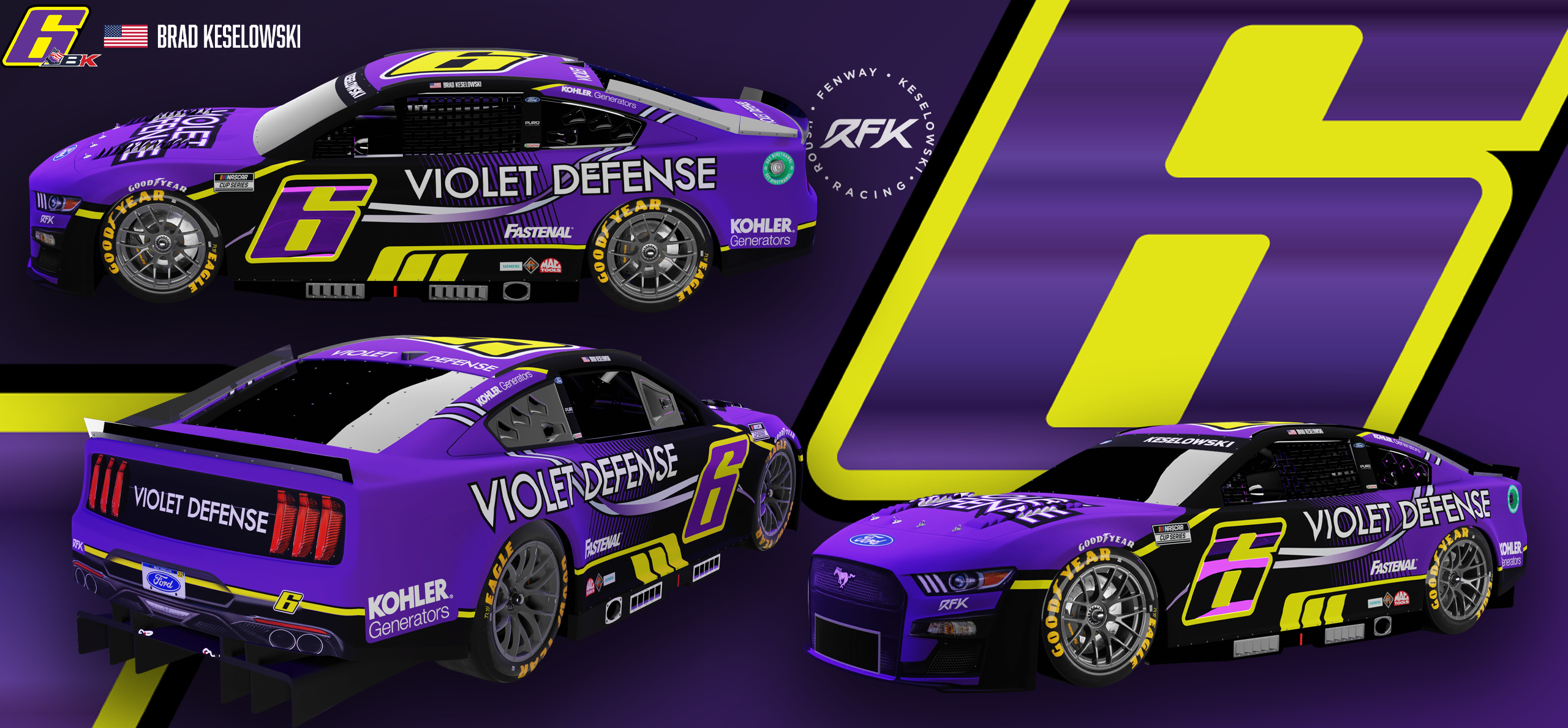 Violet Defense to Serve as Primary Partner for Keselowski at LA Clash