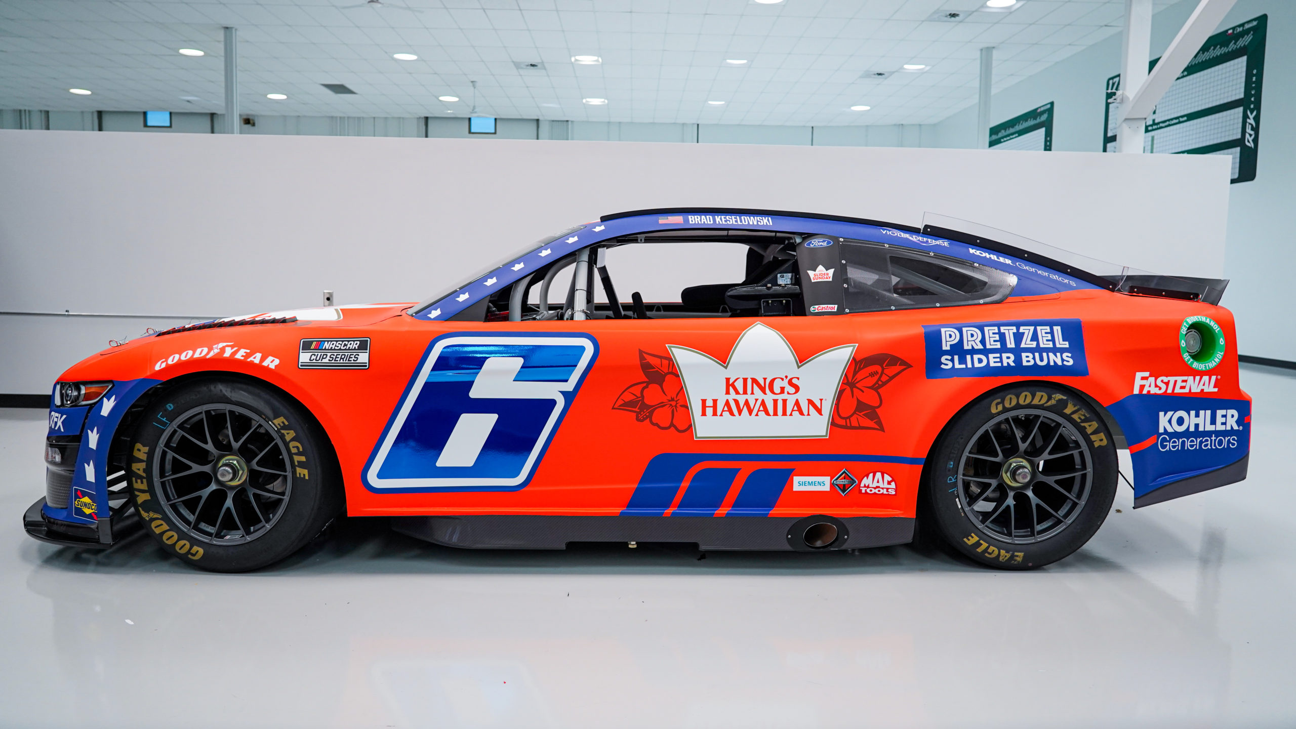 RFK, King’s Hawaiian Announce Partnership for Keselowski, No. 6 Team