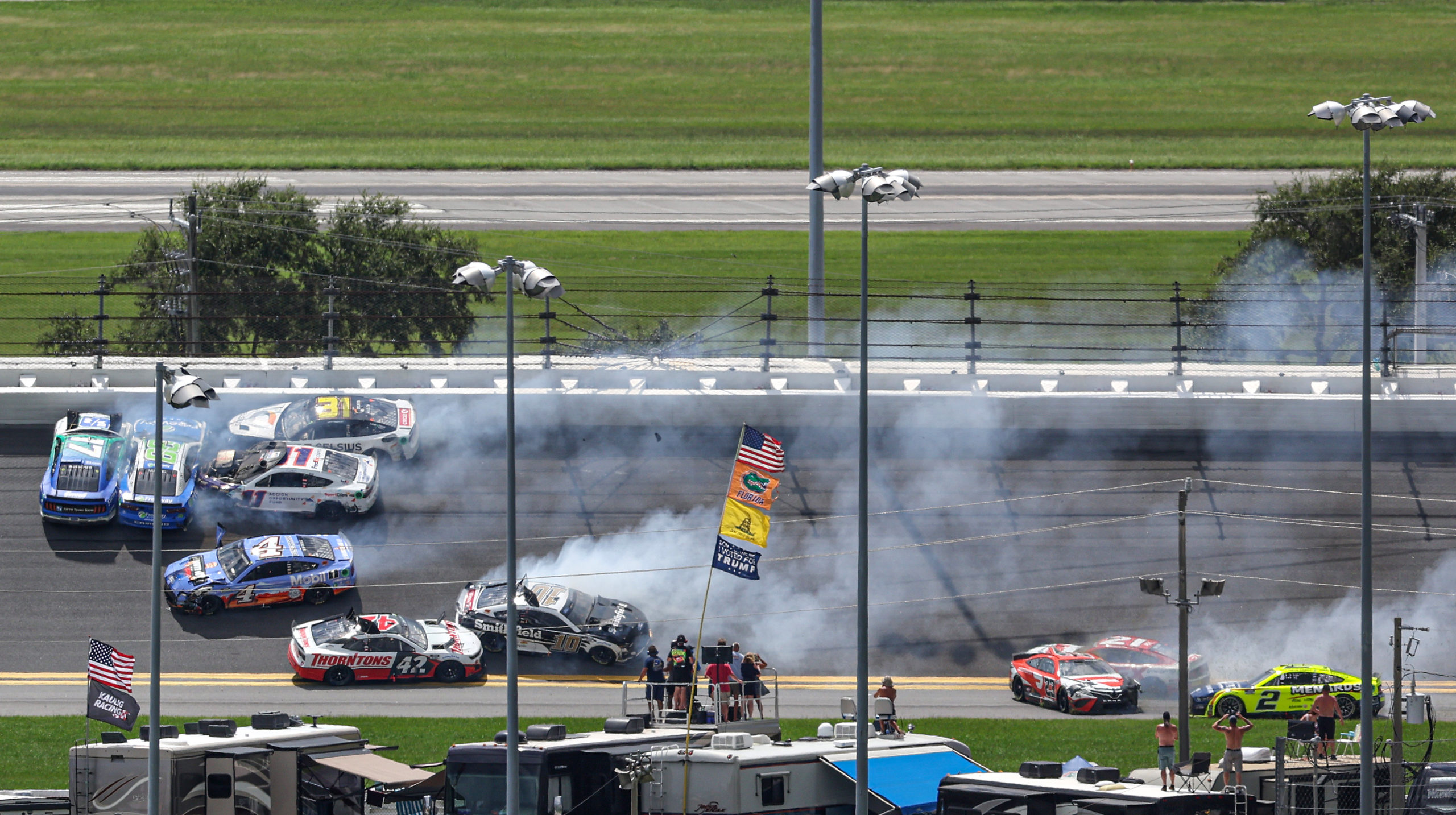 Buescher Caught Up in Rain-Affected Incident in Daytona