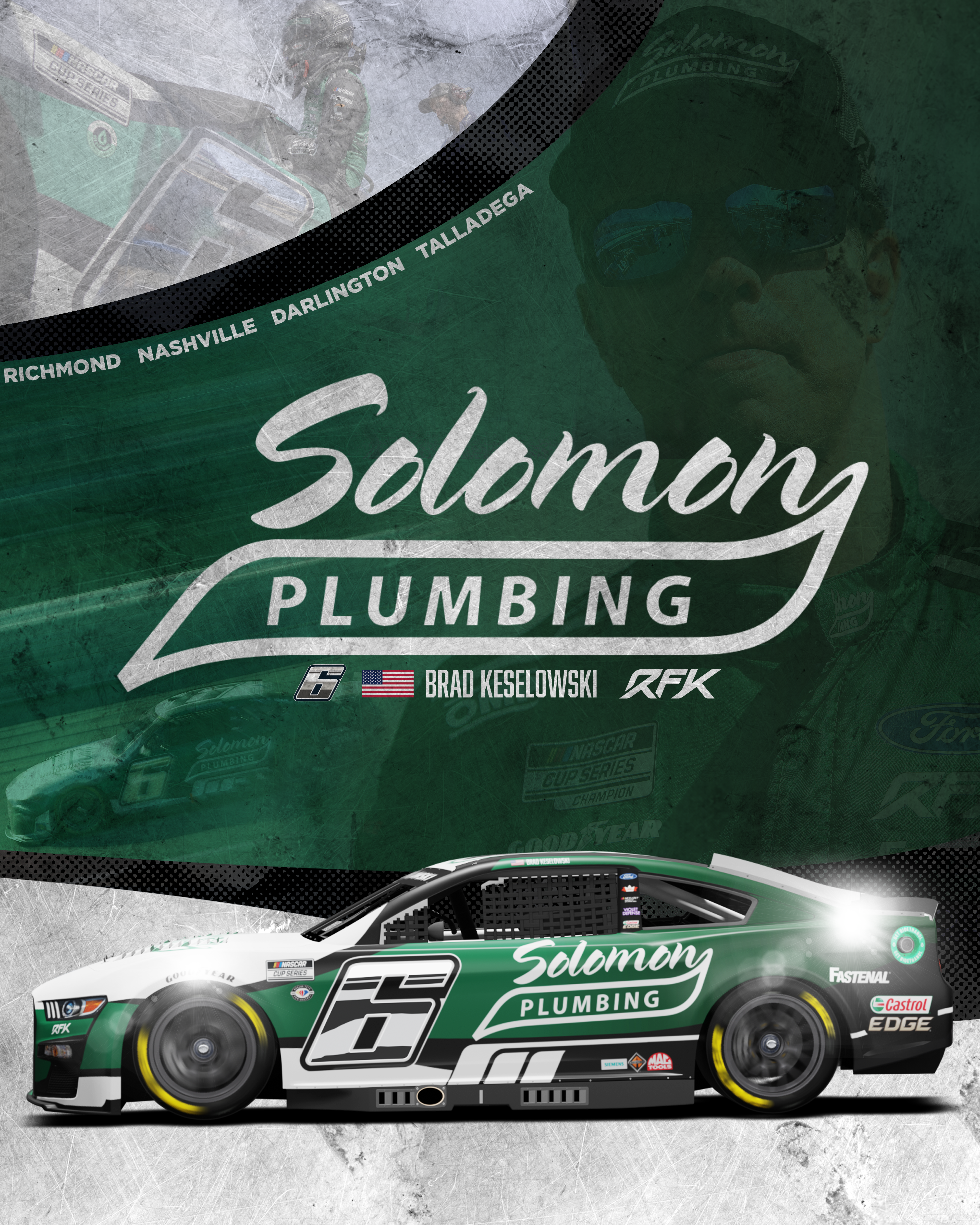 RFK Racing, Solomon Plumbing Announce Partnership Renewal