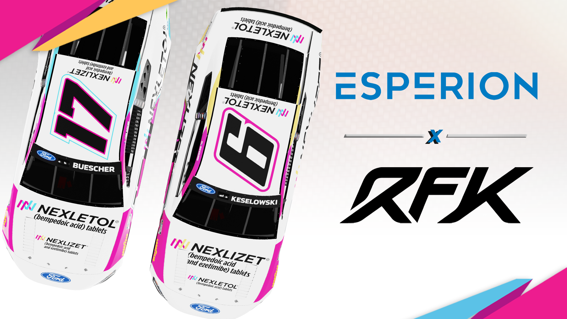 RFK Announces Team-Wide Partnership with Esperion Therapeutics; Includes Primary Partnership for Brad Keselowski at the ’23 Daytona 500