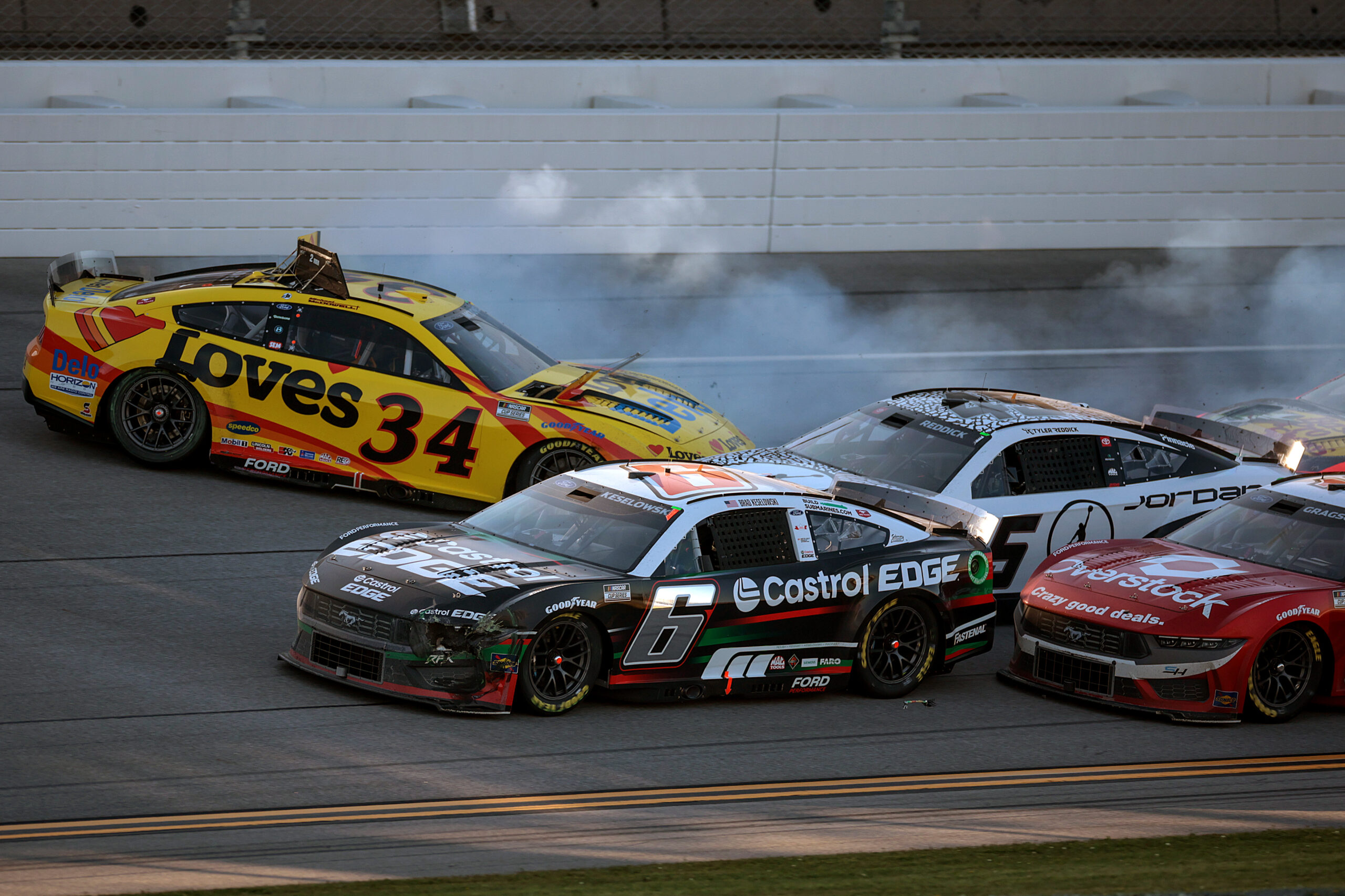 Keselowski Finishes 2nd Again in Late-Race Chaos at Talladega